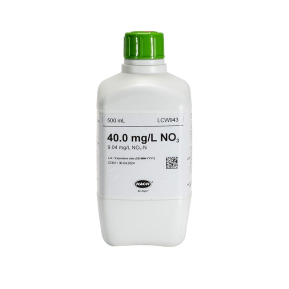 Standard za nitrat, 40 mg/L NO₃ (9,04 mg/L NO₃-N), 500 mL