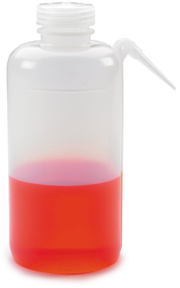 Bottle, wash, polyethylene, 250 mL