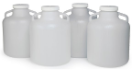Set of (4) 10 L Polyethylene Bottles, with Caps