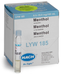 Kivetni test s mentolom u destilatu 0,5-15 mg mentol/100 mL