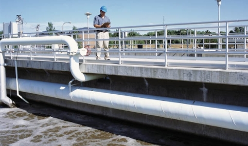 Image of industrial influent wastewater treatment.
